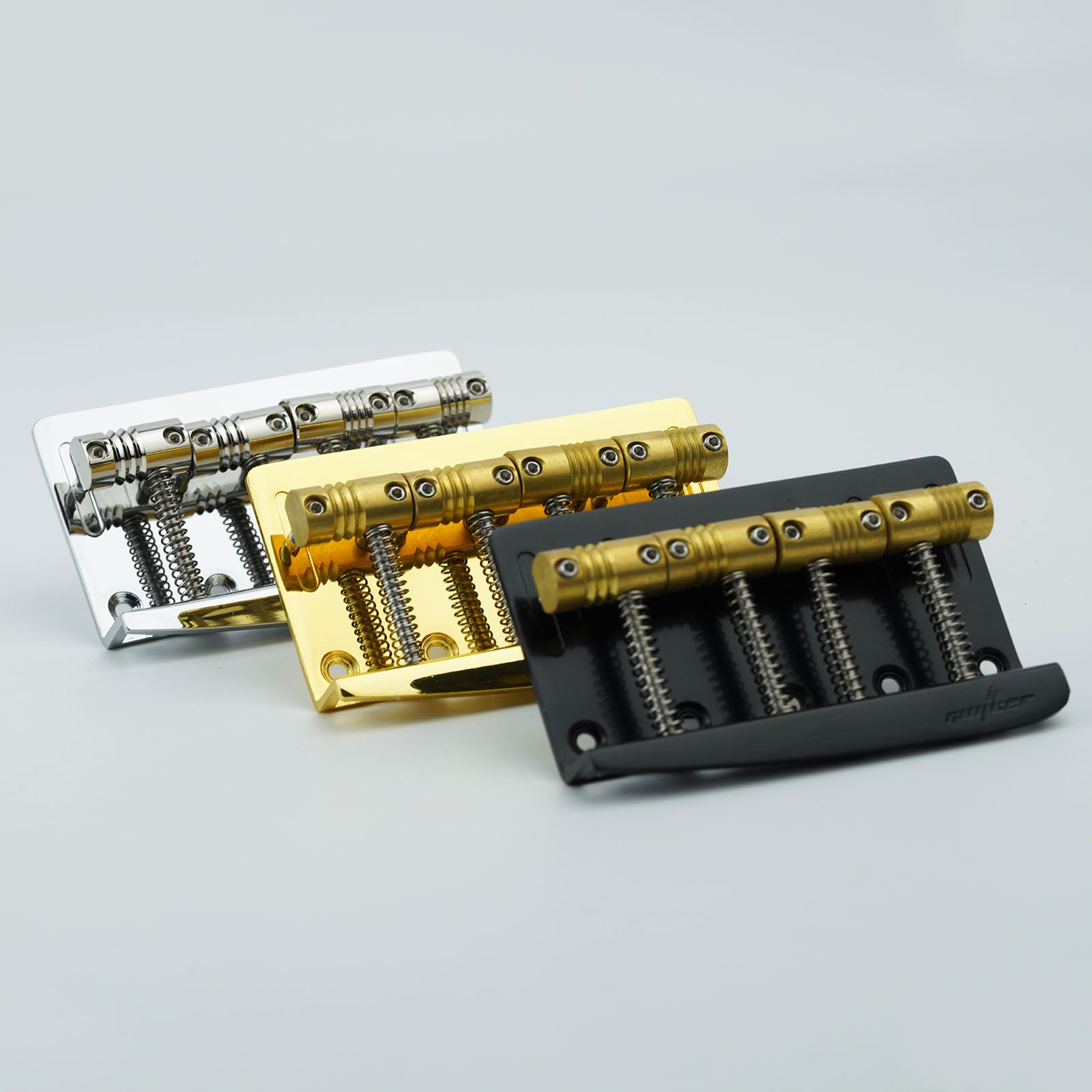 Guyker GB-204 4-String Electric Bass Bridge with Vintage Style Saddles