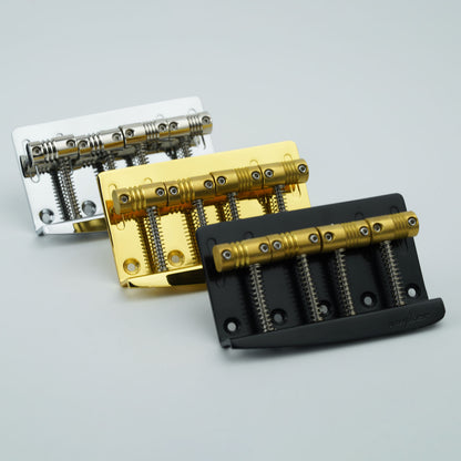 Guyker GB-204 4-String Electric Bass Bridge with Vintage Style Saddles