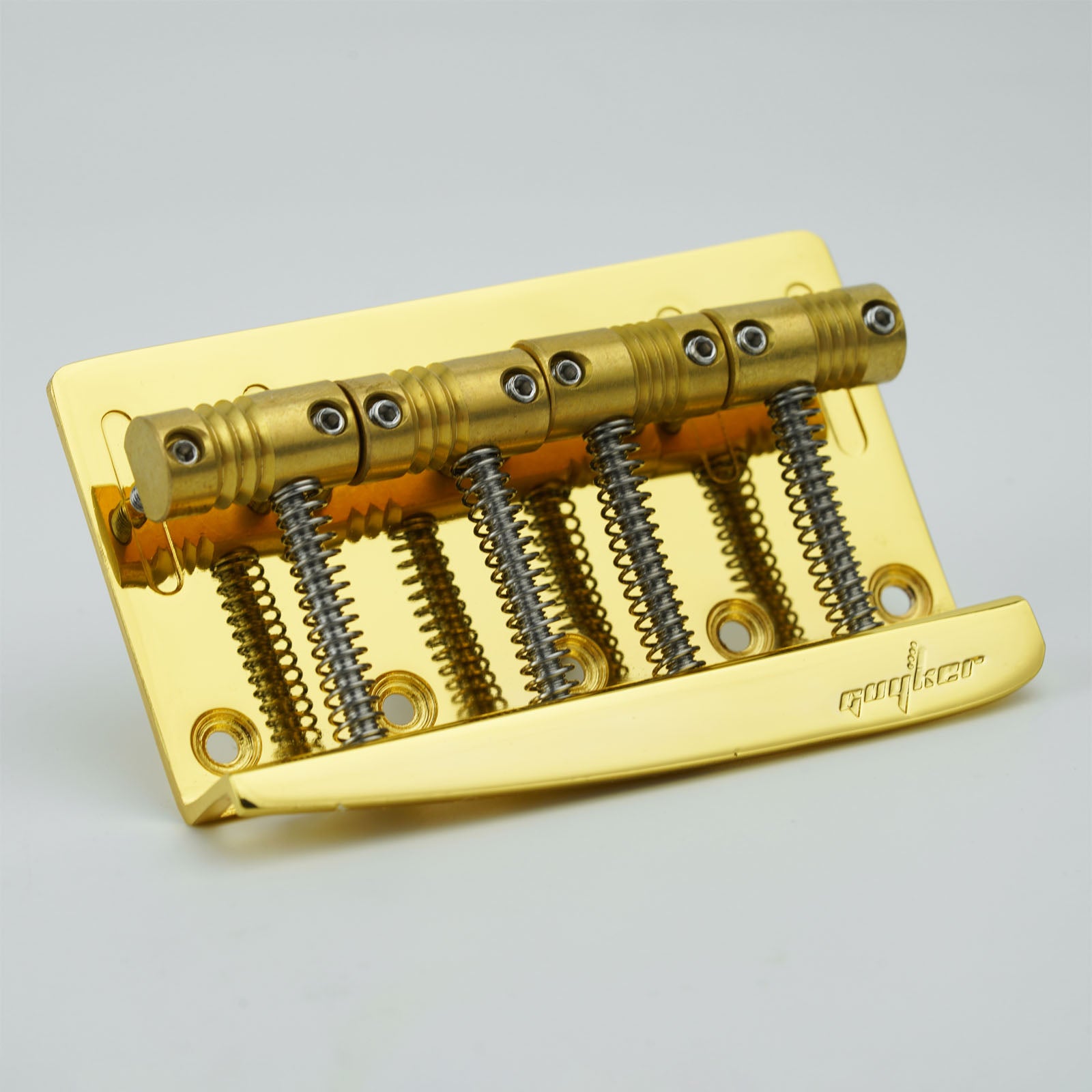 Guyker GB-204 4-String Electric Bass Bridge with Vintage Style Saddles