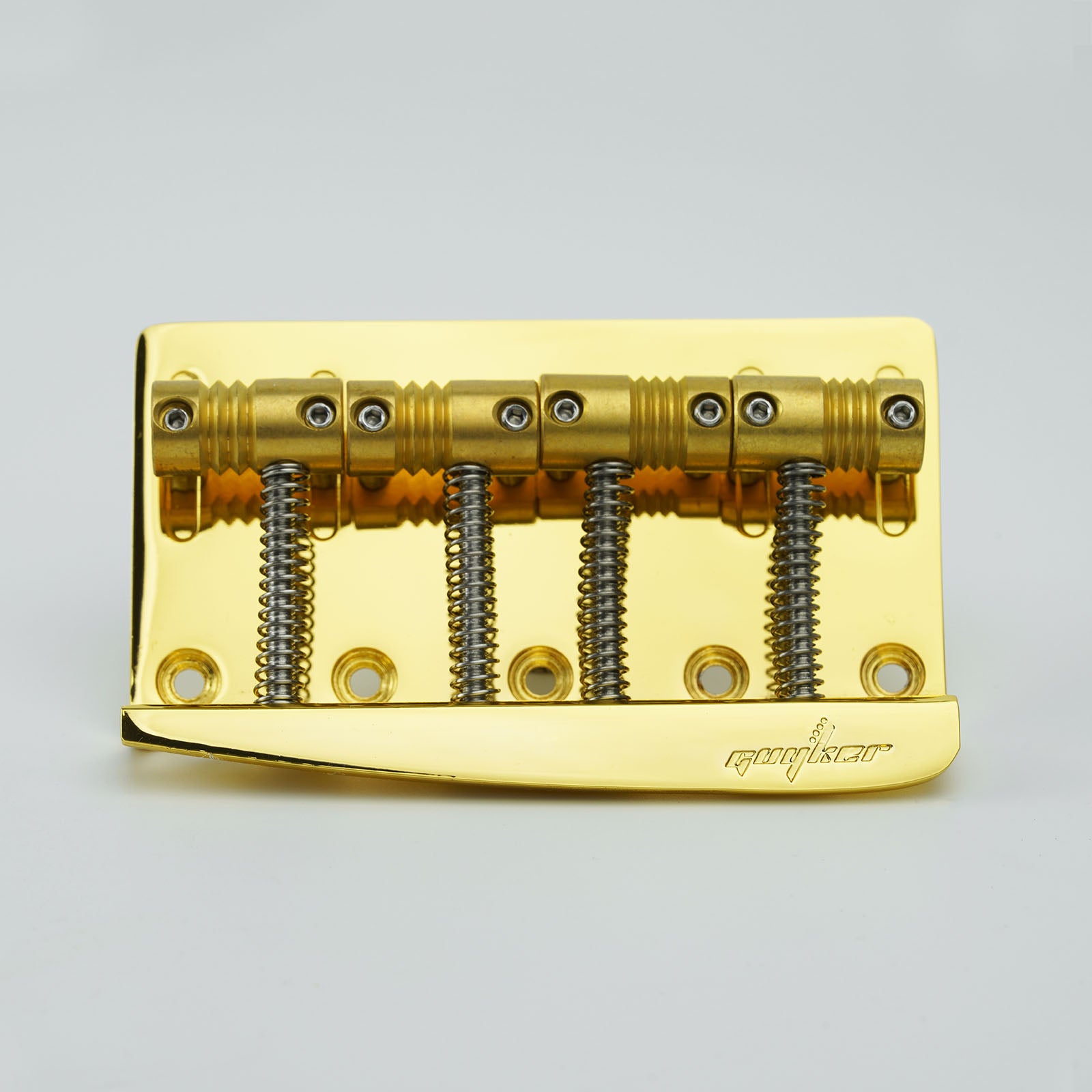 Guyker GB-204 4-String Electric Bass Bridge with Vintage Style Saddles