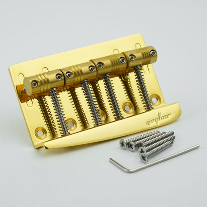Guyker GB-204 4-String Electric Bass Bridge with Vintage Style Saddles