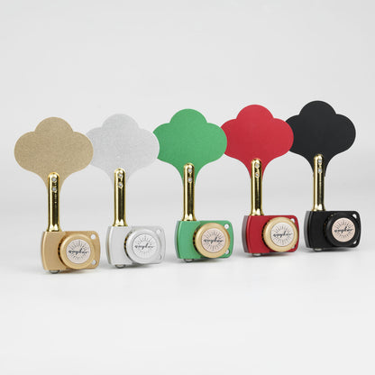 Guyker BBA-101 Dopamine Color Bass Locking Machine Heads Tuner for Electric Bass