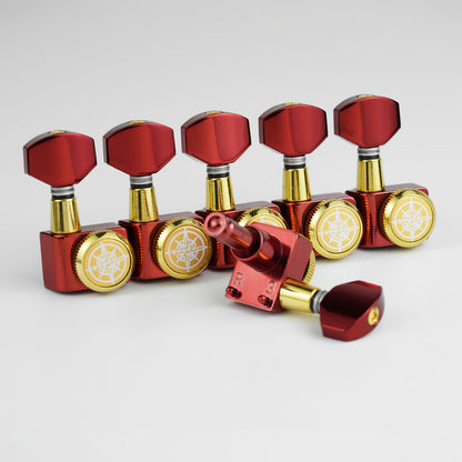 Guyker GK-D-434SP Locking Tuners Dopamine Color No-Screw 1:18 for Guitar