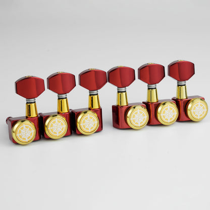 Guyker GK-D-434SP Locking Tuners Dopamine Color No-Screw 1:18 for Guitar