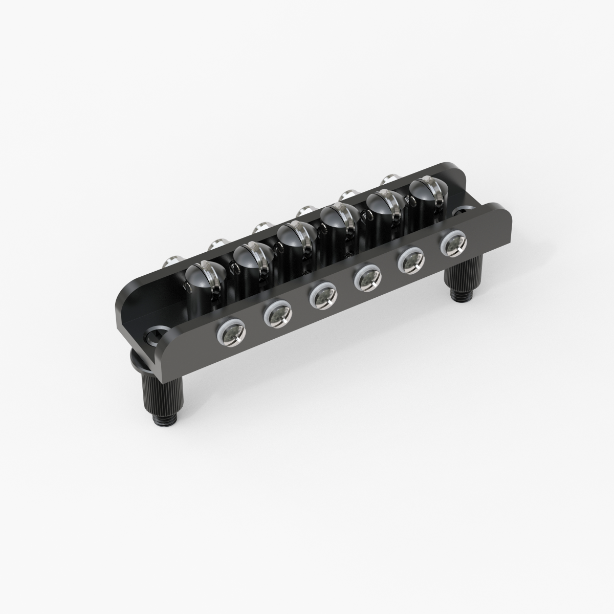 Guyker MTB606 Chrom 6-Saiten-Gitarre Roller Bridge Mosrite-Stil