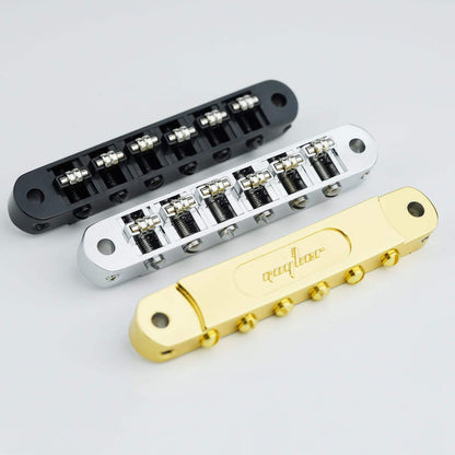Guyker Guitar Bridge Tune-O-Matic with Roller Saddles GM015