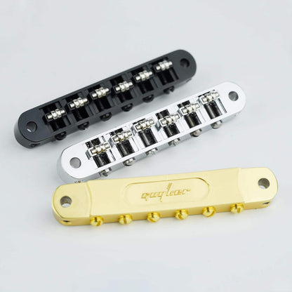 Guyker Guitar Bridge Tune-O-Matic with Roller Saddles GM015