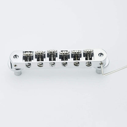 Guyker Guitar Bridge Tune-O-Matic with Roller Saddles GM015