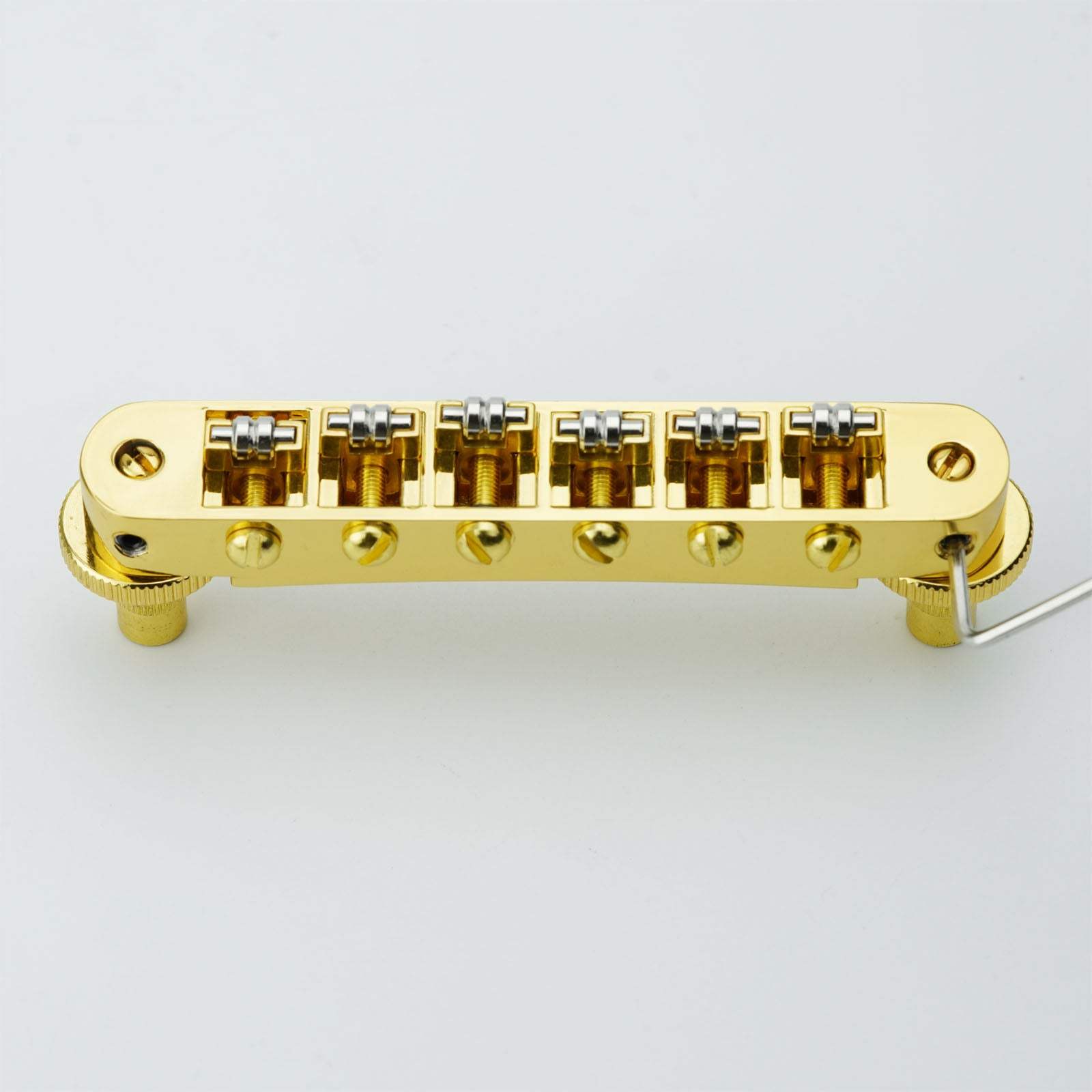 Guyker Guitar Bridge Tune-O-Matic with Roller Saddles GM015