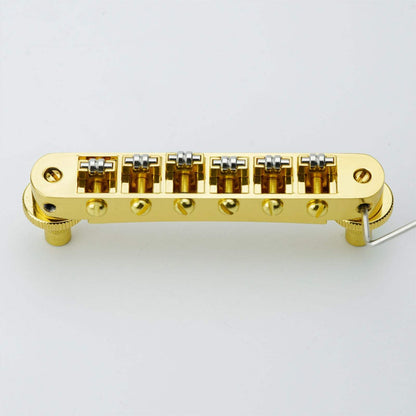 Guyker Guitar Bridge Tune-O-Matic with Roller Saddles GM015