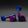 Blue + Purple + Blue Button