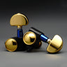 Black +Gold + Gold Button