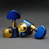Blue +Gold + Blue Button