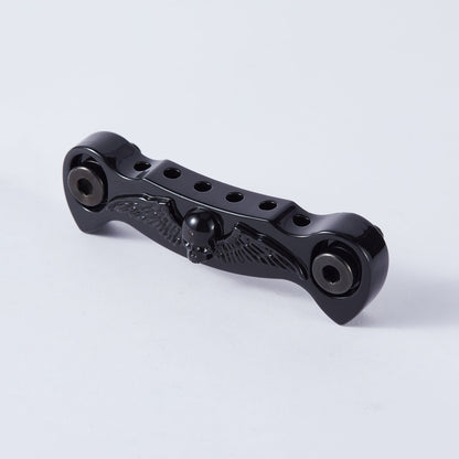 Guyker Guitar Tailpiece Skeleton Wings Stop Bar with Studs GS009
