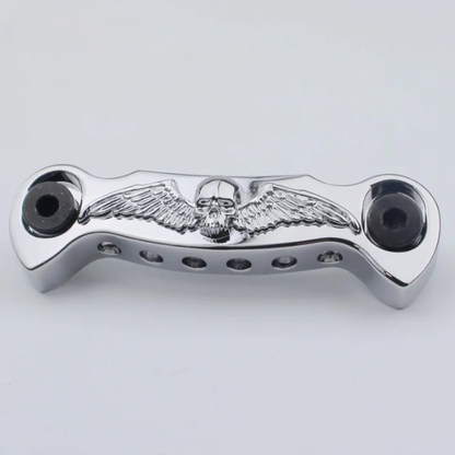 Guyker Guitar Tailpiece Skeleton Wings Stop Bar with Studs GS009