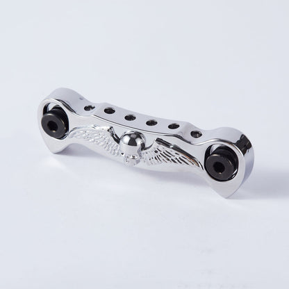 Guyker Guitar Tailpiece Skeleton Wings Stop Bar with Studs GS009