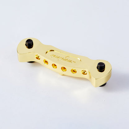 Guyker Guitar Tailpiece Skeleton Wings Stop Bar with Studs GS009
