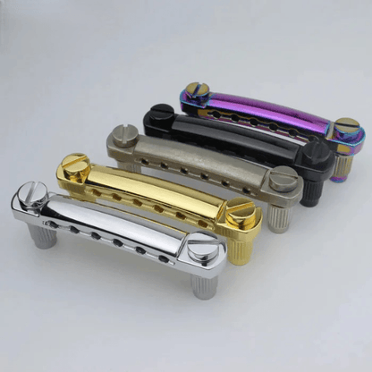 Guyker GS001 Gitarren Tune-O-Matic Tailpiece Stop Bar mit Stiften