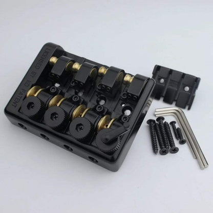 Guyker Headless Bass Bridge 4-String Travel 20.1mm Spacing WB1004