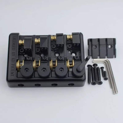 Guyker Headless Bass Bridge 4-String Travel 20.1mm Spacing WB1004