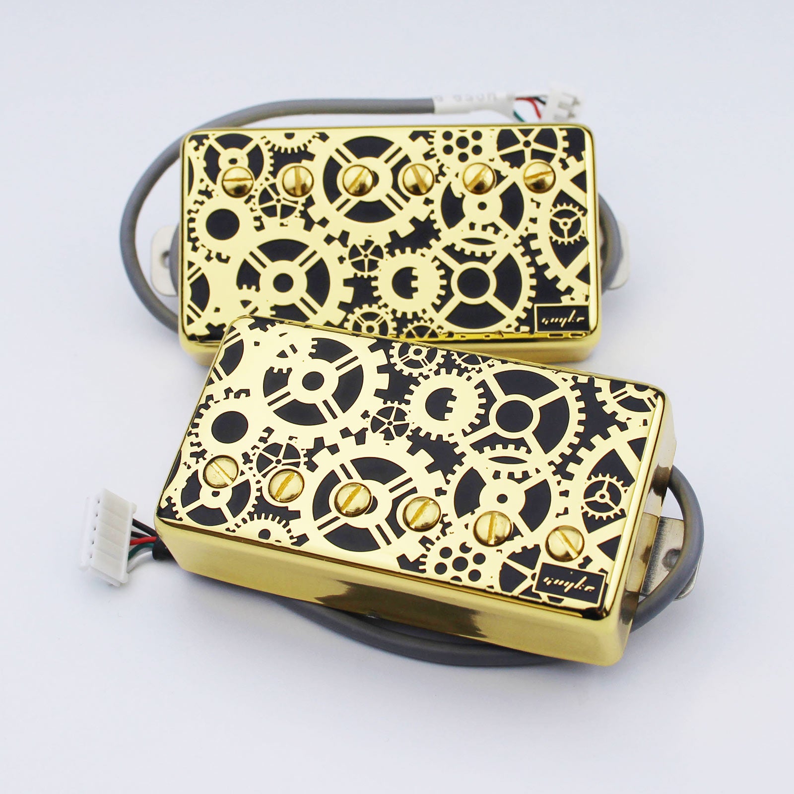 Guyker Humbucker Pickup Set Alnico with Engraved Cover LP005