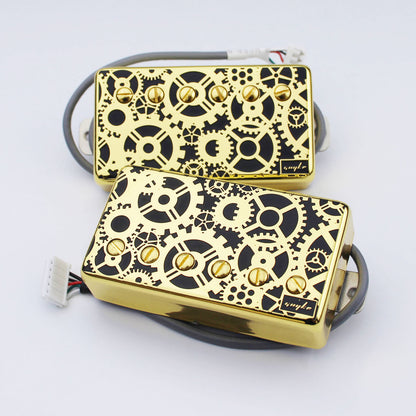 Guyker Humbucker Pickup Set Alnico with Engraved Cover LP005