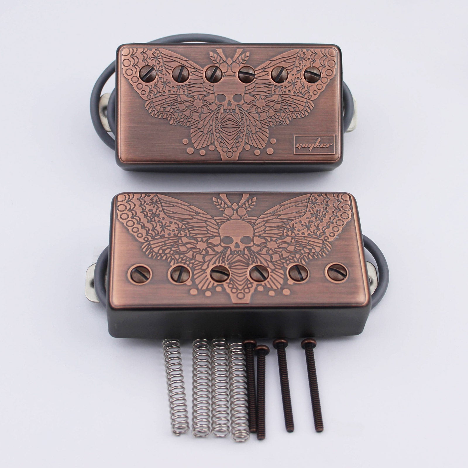 Guyker Humbucker Pickup Set Alnico with Engraved Cover LP005