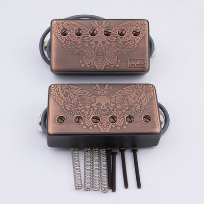 Guyker Humbucker Pickup Set Alnico with Engraved Cover LP005
