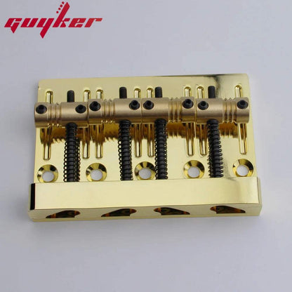 Guyker Jazz Bass Bridge 4-String CNC Machined Brass Saddles GB403