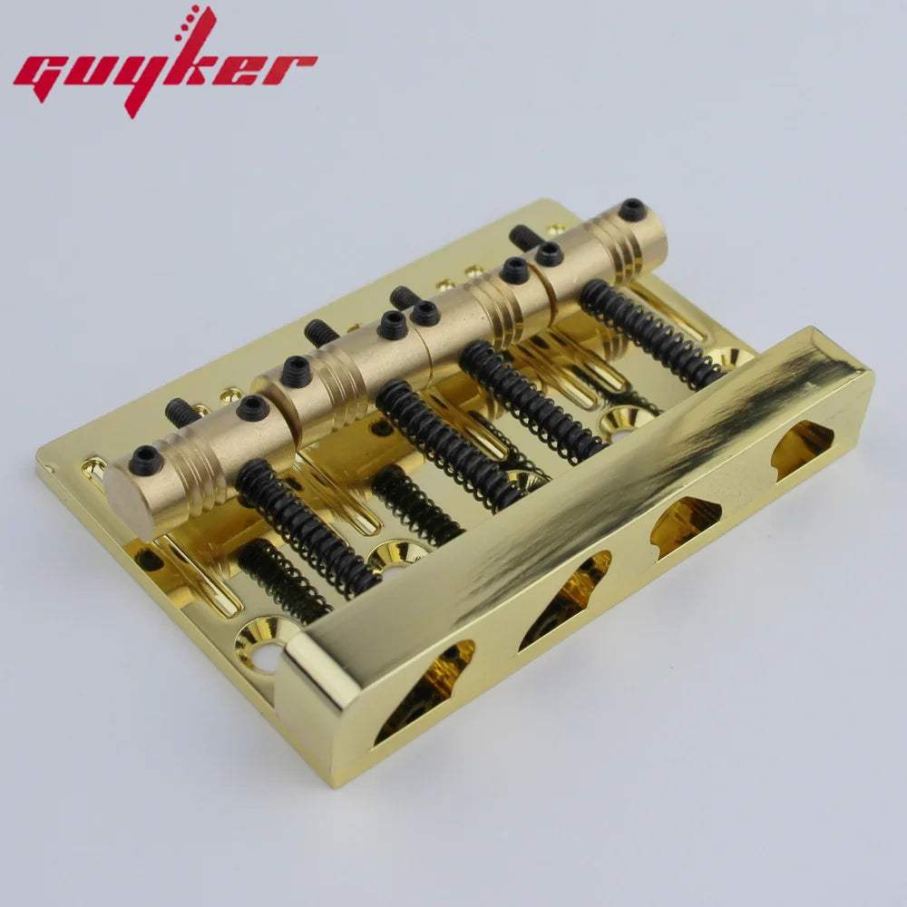 4-String Bass Bridge High Mass with Brass Saddles 19mm