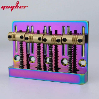 Guyker Jazz Bass Bridge 4-String CNC Machined Brass Saddles GB403