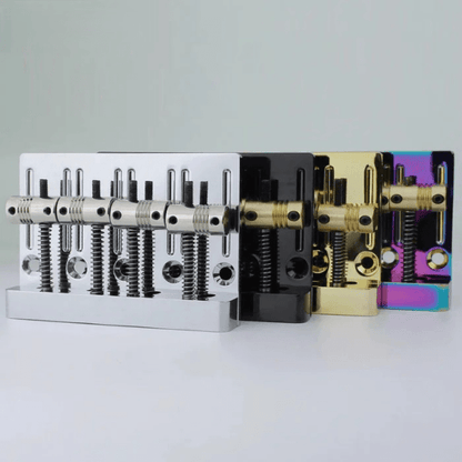 Guyker Jazz Bass Bridge 4-String CNC Machined Brass Saddles GB403