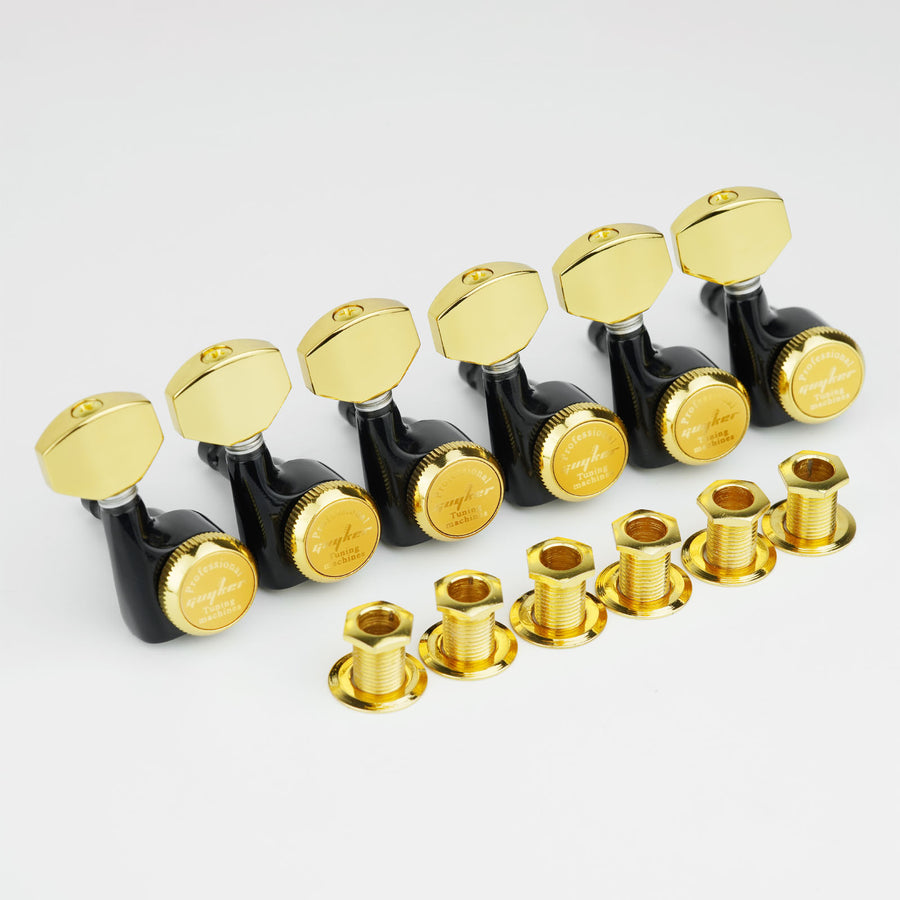 Guyker GK-501D7SP BK/GD Locking Electric Guitar Machine Heads