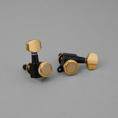 Guyker Locking Guitar Tuners Dopamine Black Gold GK 07SP for ST TL-3