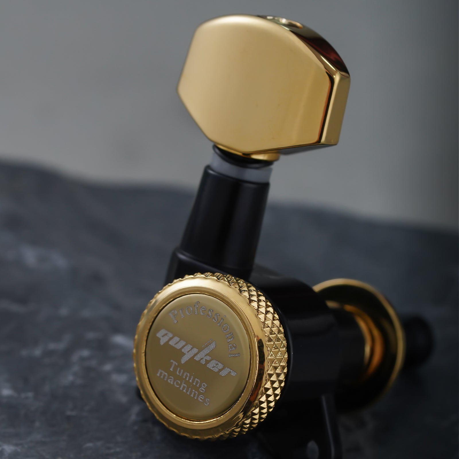 Guyker Locking Guitar Tuners Dopamine Black Gold GK 07SP for ST TL-6