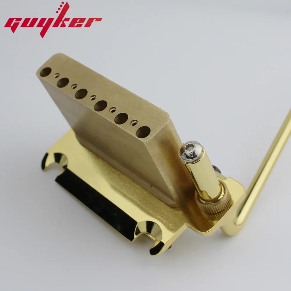Guyker ST Tremolo Bridge 2-Point 10.8mm Spacing with Brass Block GG510 