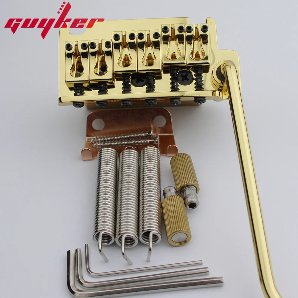 Guyker ST Tremolo Bridge 2-Point 10.8mm Spacing with Brass Block GG510 