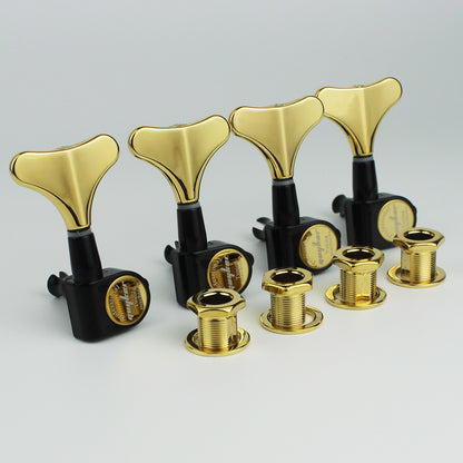 Guyker Sealed Bass Tuners Machine Heads Black Gold GK150BKGD-1