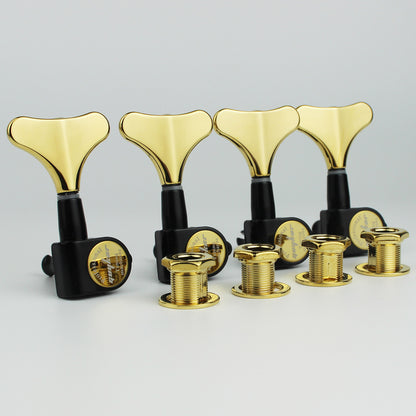 Guyker Sealed Bass Tuners Machine Heads Black Gold GK150BKGD-2