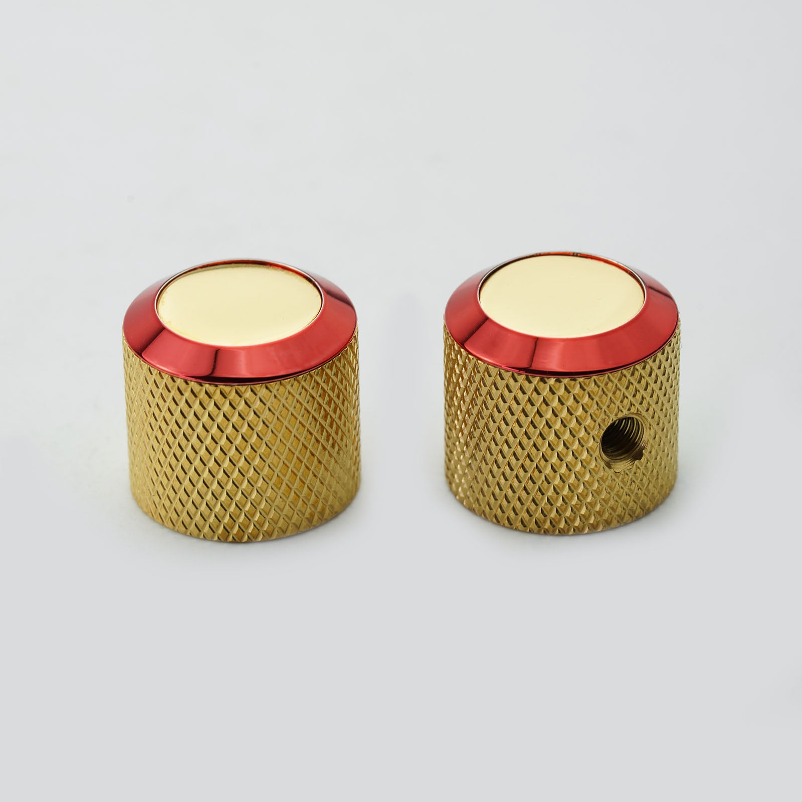 Solid Brass Guitar Bass Knobs – CNC Machined Dia.6/6.3mm Guyker