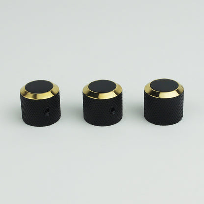 Guyker Solid Brass Guitar Bass Knobs – CNC Machined Dia.6/6.3mm CKB003