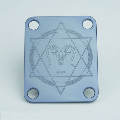 Guyker Zodiac Pattern Aluminum Alloy Neck Plate R1003