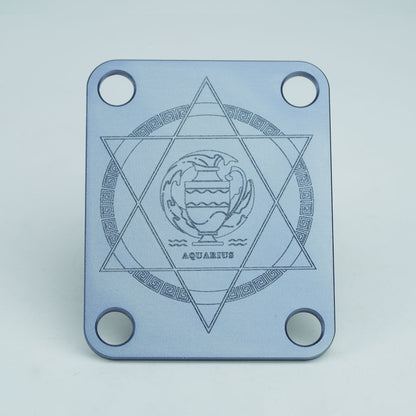 Guyker Zodiac Pattern Aluminum Alloy Neck Plate R1003