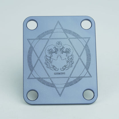 Guyker Zodiac Pattern Aluminum Alloy Neck Plate R1003