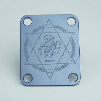 Guyker Zodiac Pattern Aluminum Alloy Neck Plate R1003