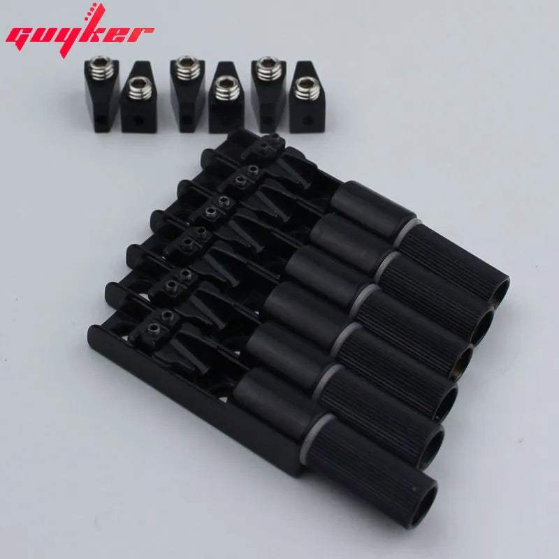 Guyker Single String Fan Guitar Bridge – Headless Fixed Fanned Bridges Set - Guyker