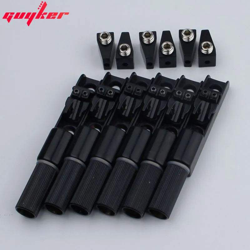 Guyker Single String Fan Guitar Bridge – Headless Fixed Fanned Bridges Set - Guyker