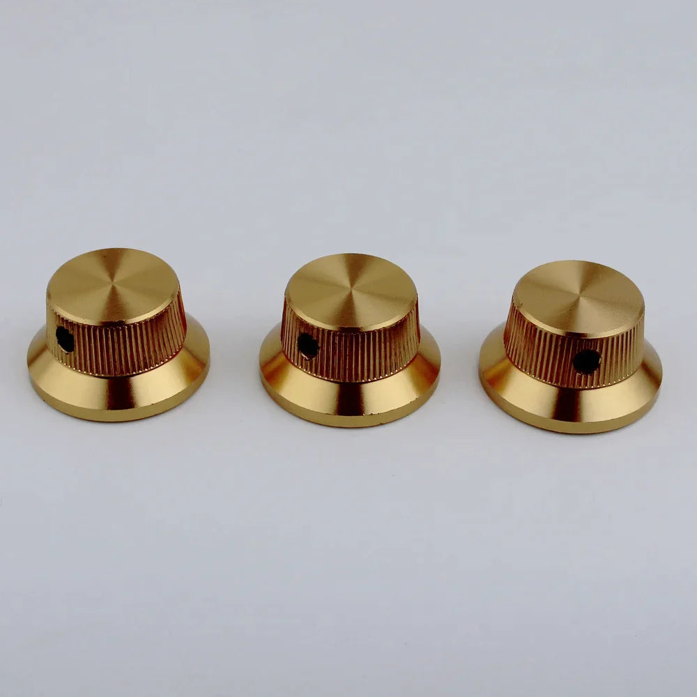 Hat Type Aluminum Alloy Control Knob Dia. 6mm for Guitar & Bass | Guyker