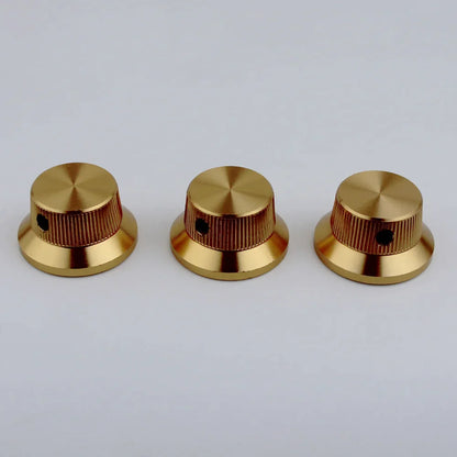 Hat Type Aluminum Alloy Control Knob Dia. 6mm for Guitar & Bass | Guyker