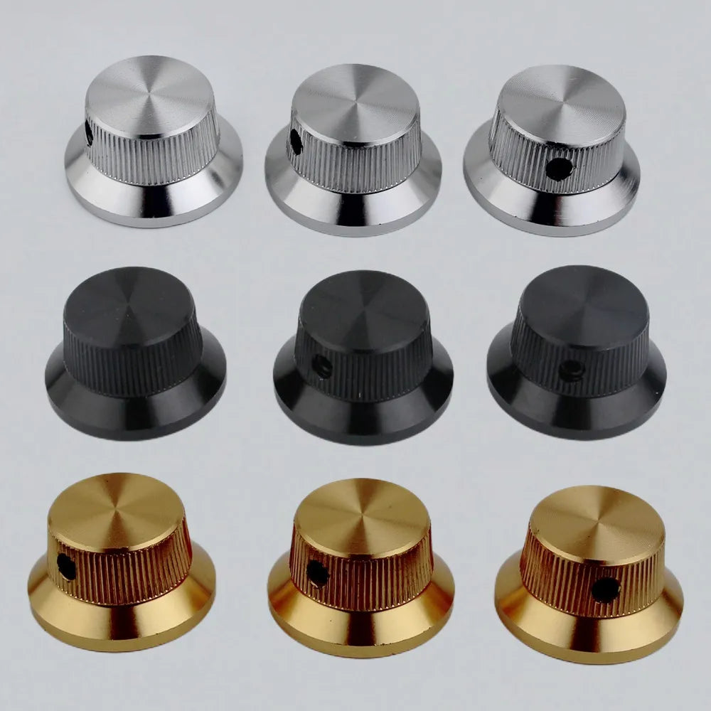 Hat Type Aluminum Alloy Control Knob Dia. 6mm for Guitar & Bass | Guyker